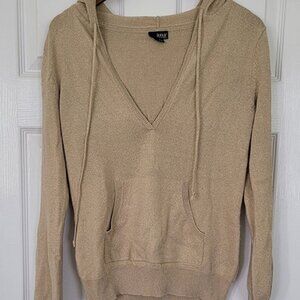 Relax Fit Metallic Gold Hoodie